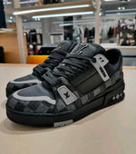 Louis Vuitton Trainer Black Grey