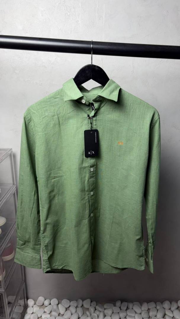 Armani Exchang e AX Premium Linen Shirts 2431.