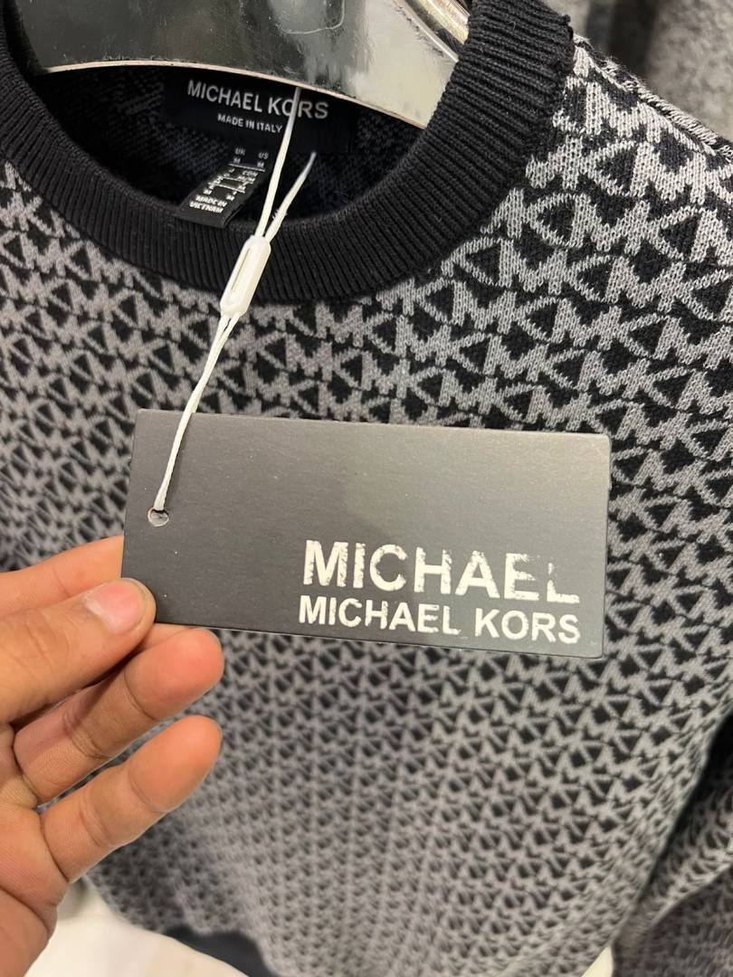 Michael KORS IMPORTED SWEATERS BLACK AND GREY