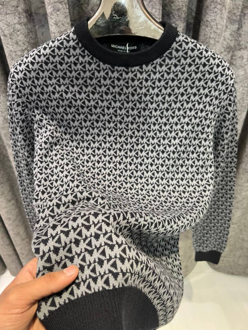 Michael KORS IMPORTED SWEATERS BLACK AND GREY
