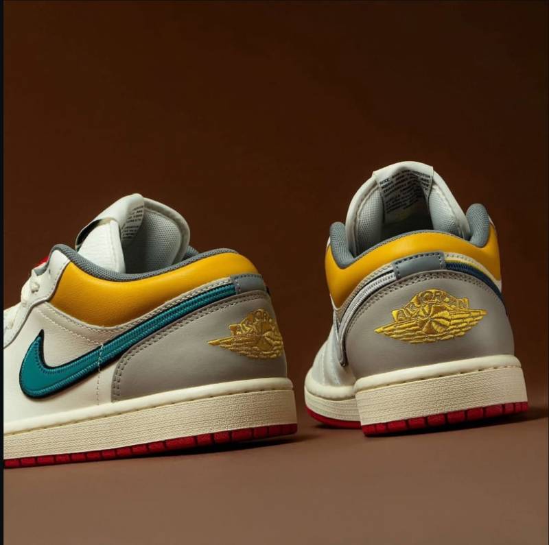 Nike AIR JORDAN 1 LOW PRM SAIL YELLOW ORCHE