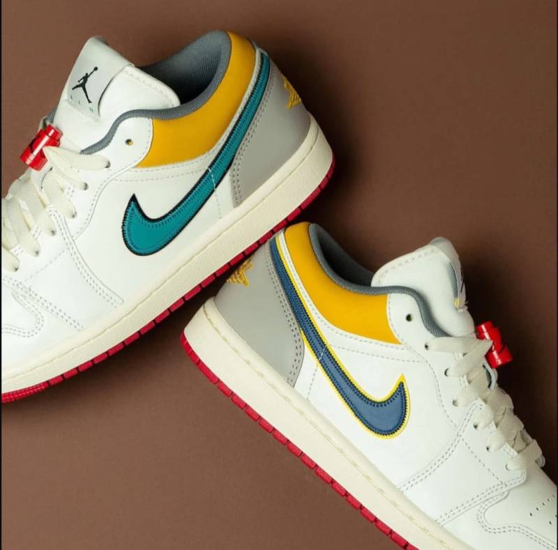 Nike AIR JORDAN 1 LOW PRM SAIL YELLOW ORCHE