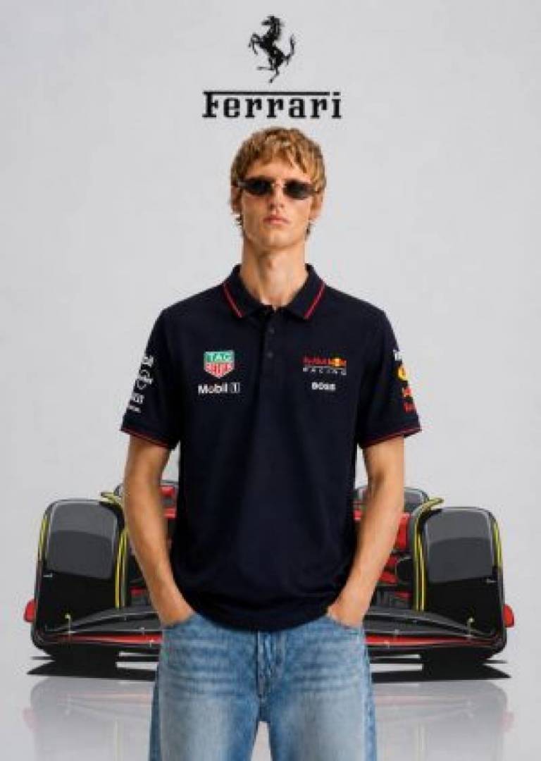 RED BULL EDITION BOSS IMPORTED STORE ARTICLE POLO T-SHIRTx