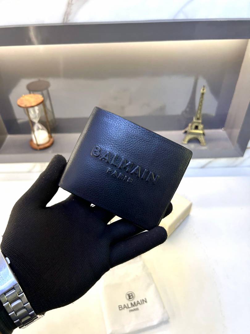Balmain_Paris Black Premium Quality Wallet Fa 765