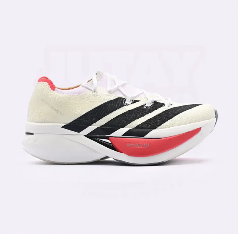 Adizero Prime X3 Strung White Red running shoe