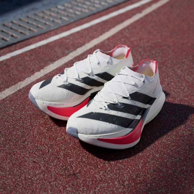 Adizero Prime X3 Strung White Red running shoe