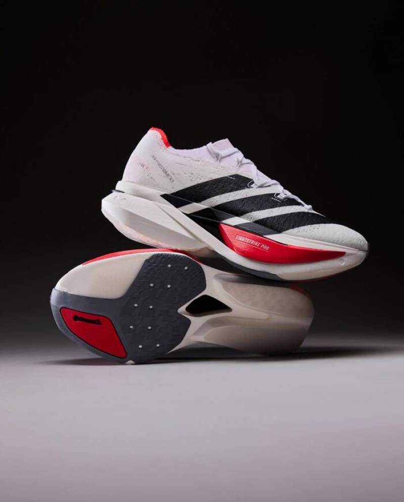 Adizero Prime X3 Strung White Red running shoe