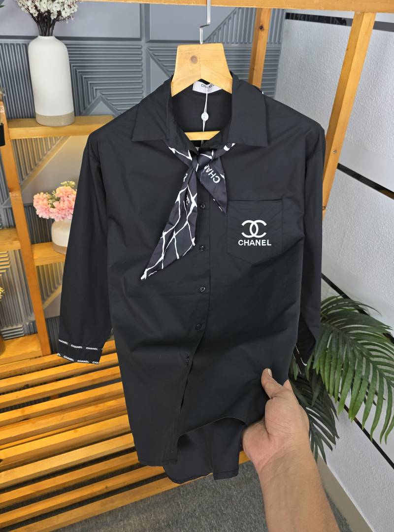 CHEN LOGO SHIRT BLACK S137-BK