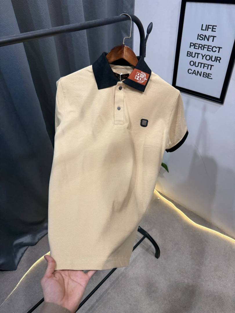 Loro piana beige imported luxury box pack Polo tshirt