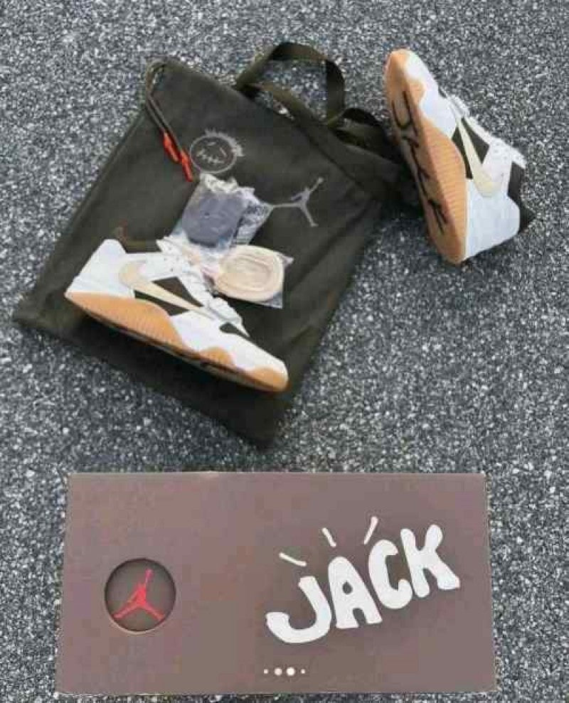 Travis Scott X Jordan Jumpman Jack Trainer Sail semi UA QUALITY