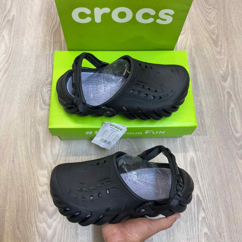 Crocs Echo Super Soft Premium Black Ash Clogs