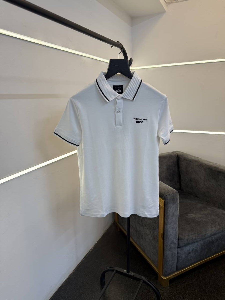 Hugo bos imported polo tshirt white