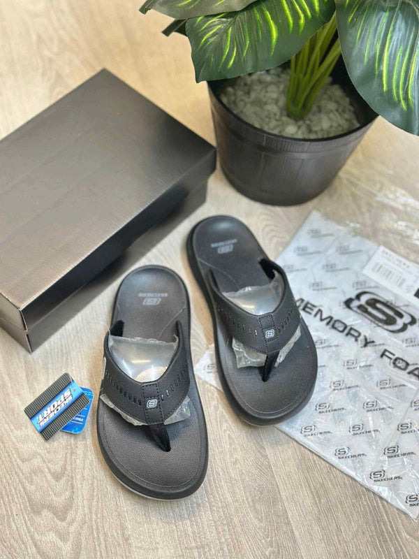 Skechers Relaxed Fit Super Comfort Premium Black Simplex