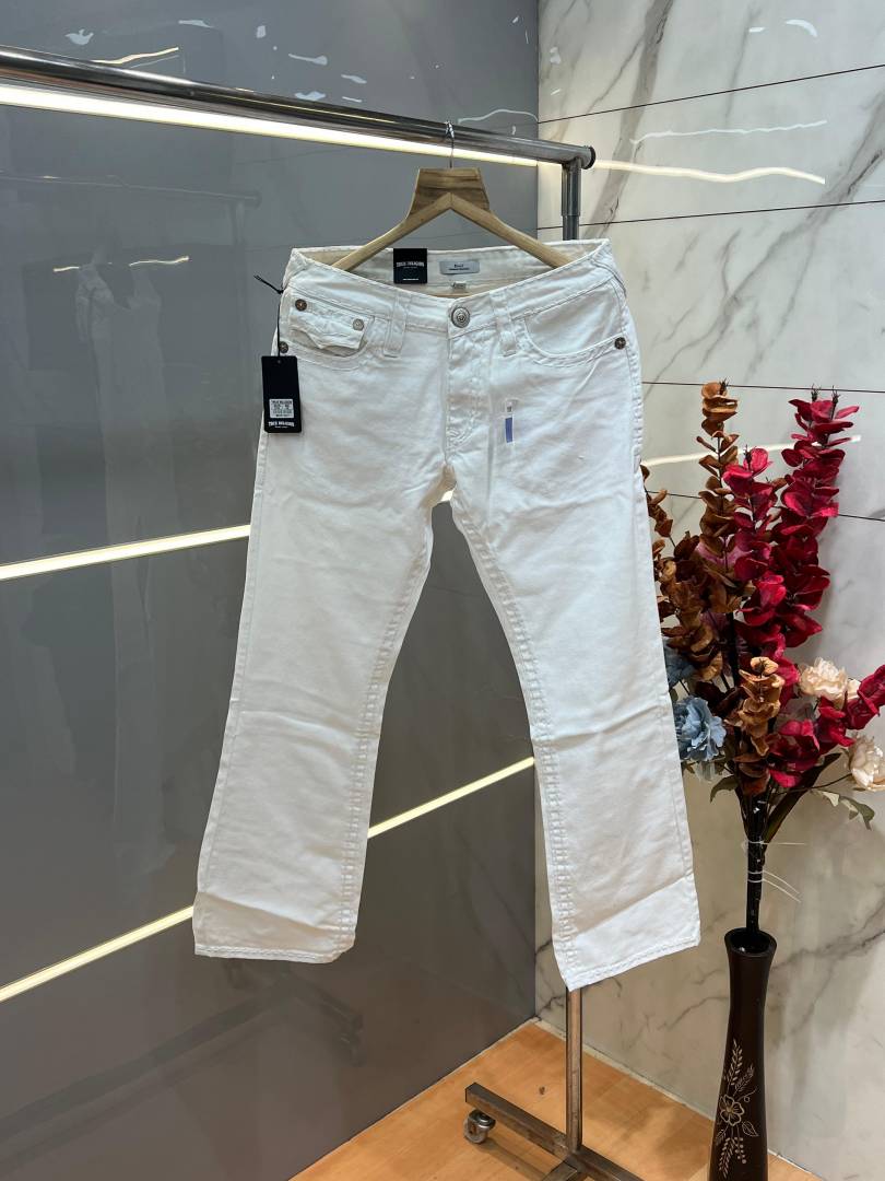 True Religio n Boot cut Premium Imported Stretchable lycra fabric Denim with back flap pocket Design Denim 3895