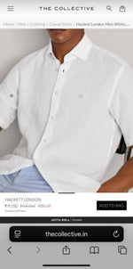 Hackett imported Half Linen Shirts
