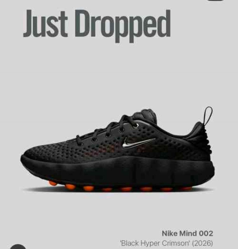 Nike Mind 002 Black Hyper Crimson Fix