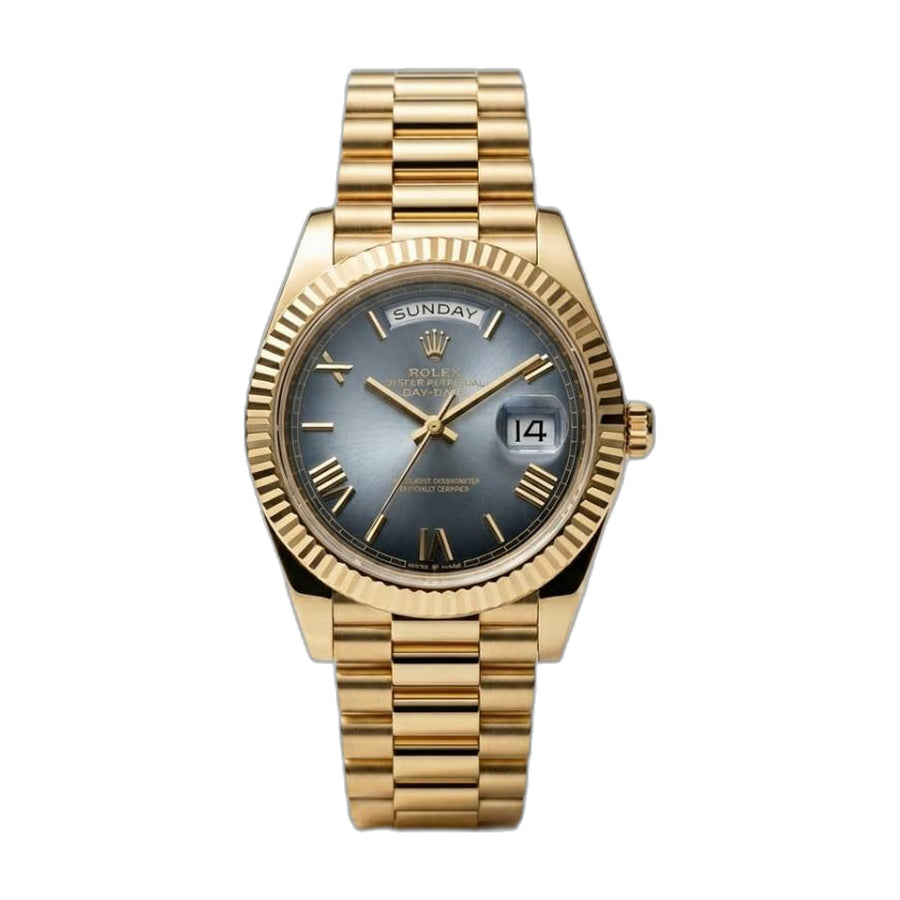 Rolex Oyster Perpetual Day Date 40 Battery Gold-Grey