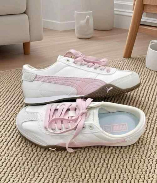 Puma Bella UT Canvas White Pink For Girls
