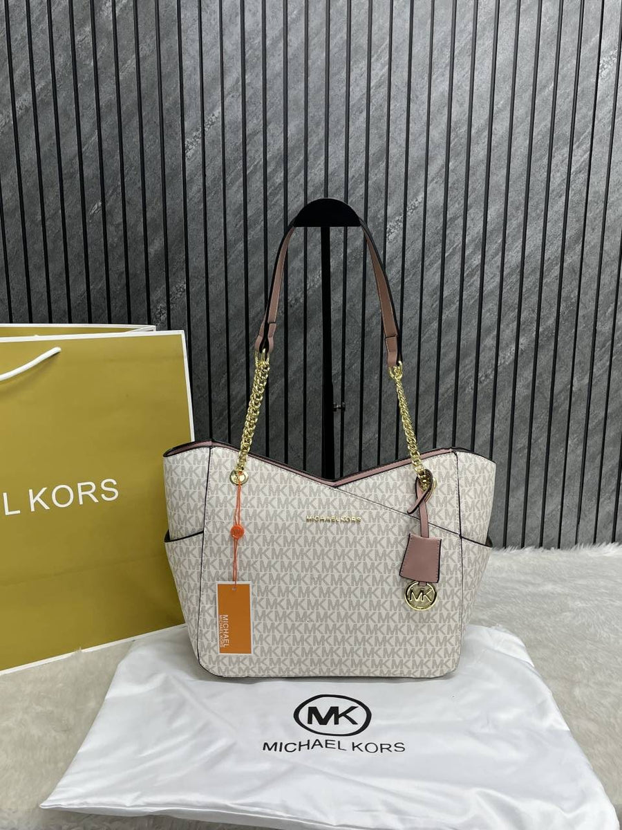 Michael Kors_Jet_Set_Signature_Shoulder_Tote_With_DustCover_CarryBag