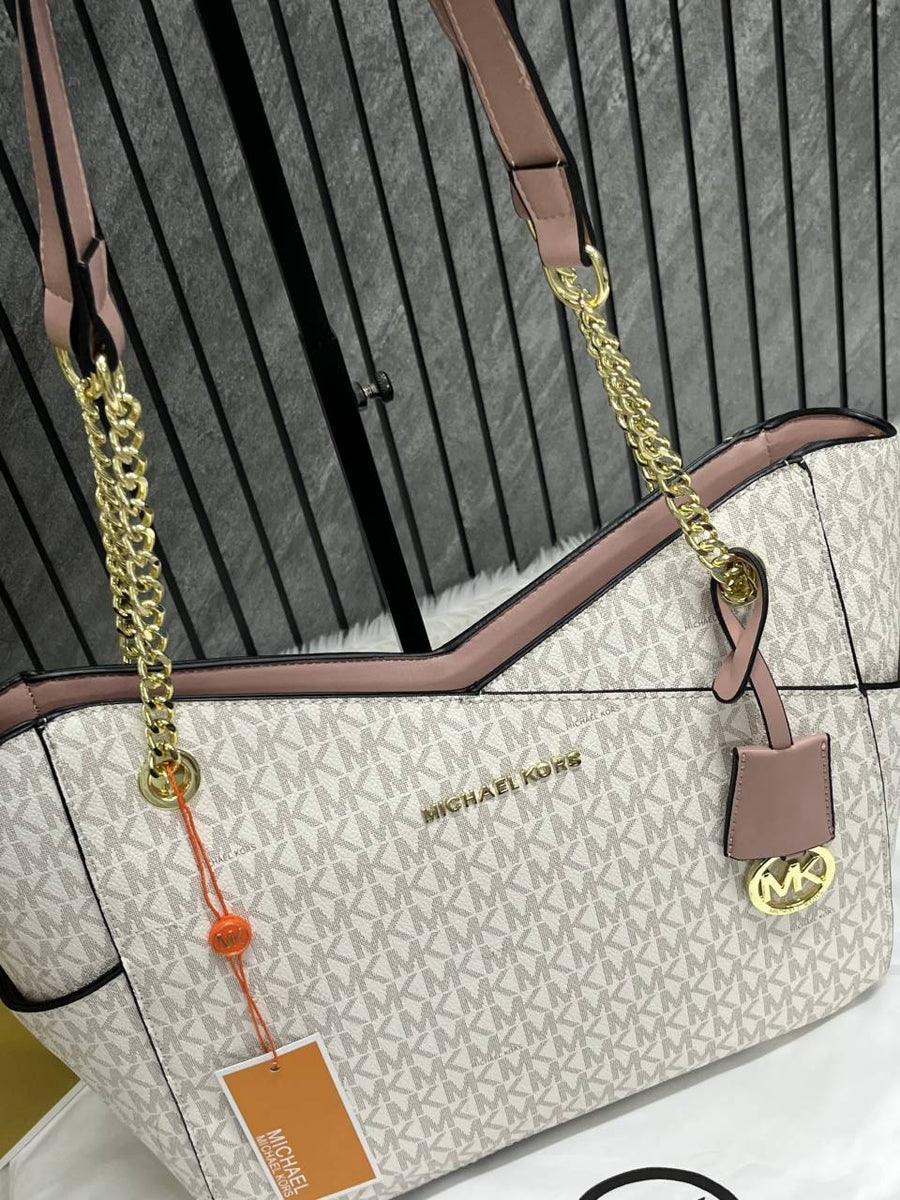 Michael Kors_Jet_Set_Signature_Shoulder_Tote_With_DustCover_CarryBag