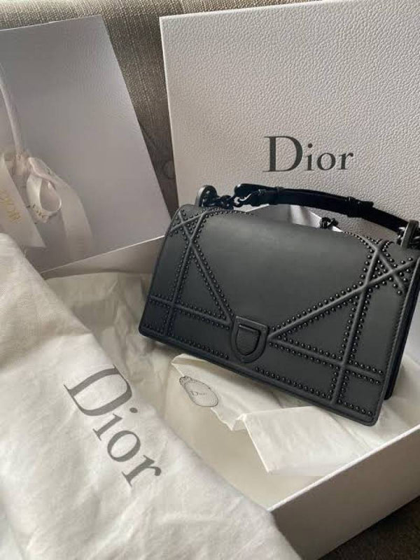 Dior Dioorama Matte Black Shoulder Bag With OriginalBox & DustCover Packing