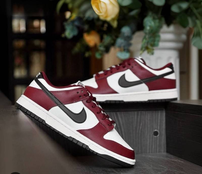 The Nikke Dunk Low Dark Team Red