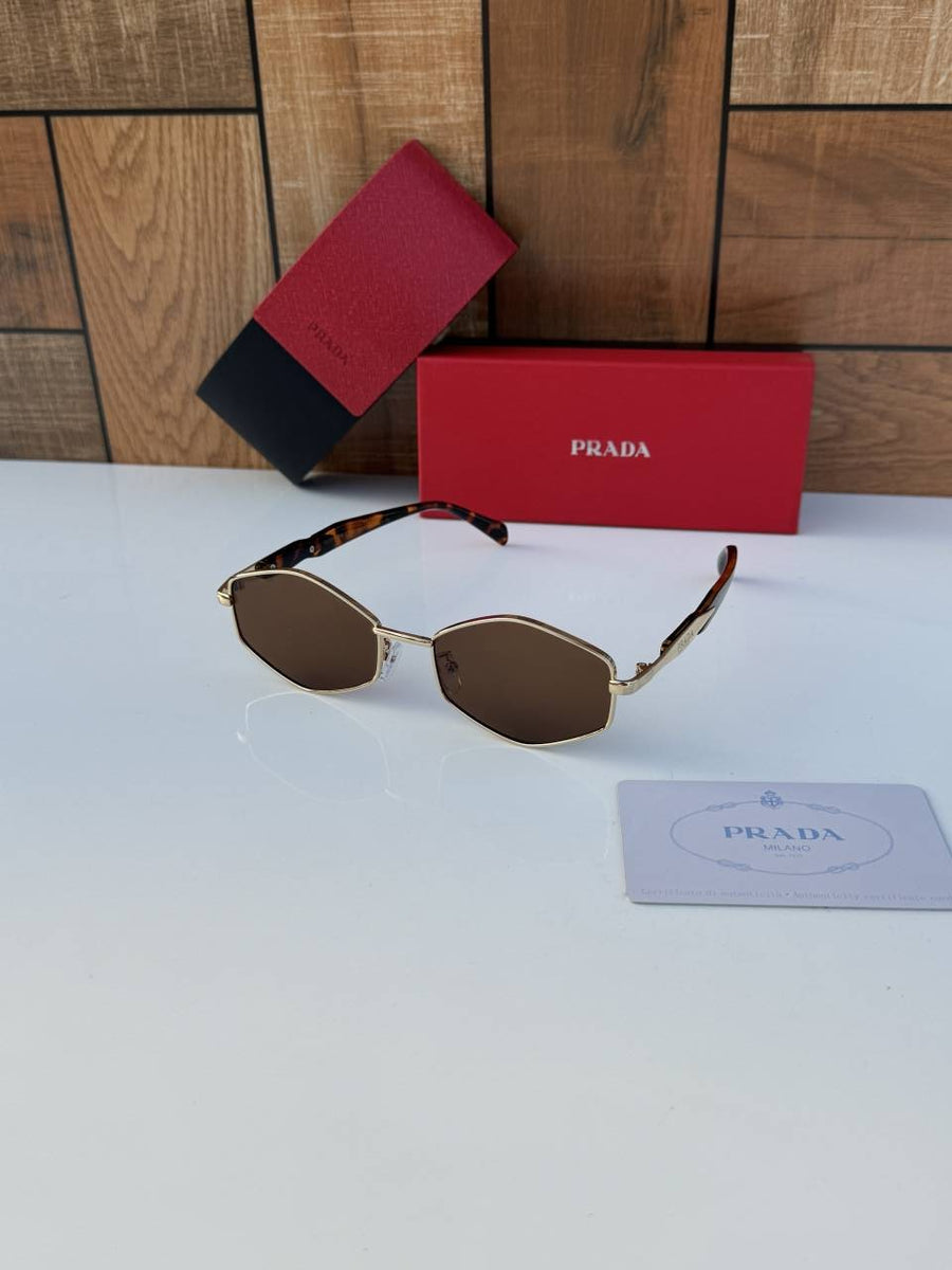 Prada 58081 gold brown