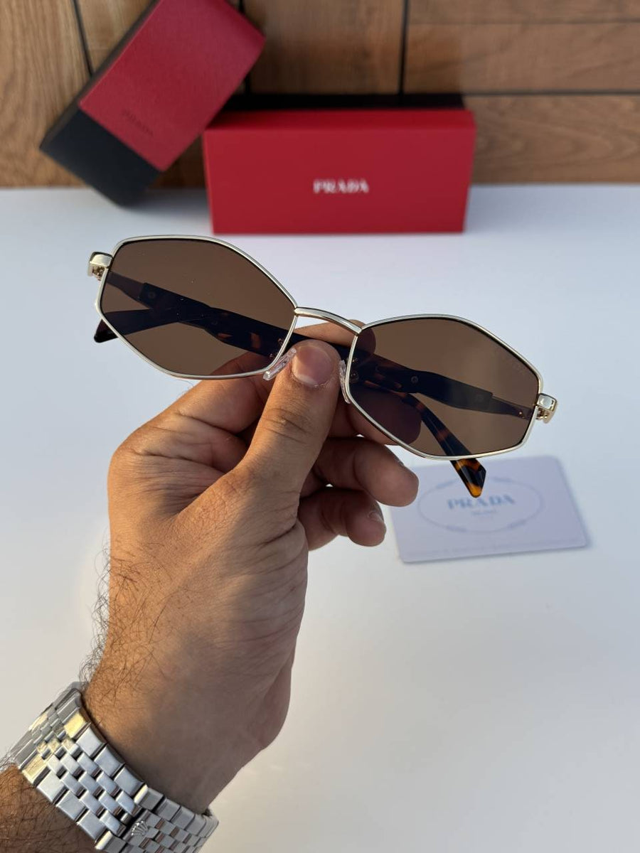 Prada 58081 gold brown
