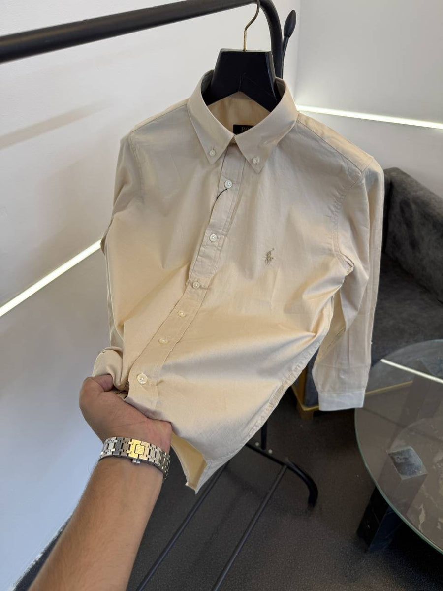 Ralph lauren pure linen imported shirt beige sale