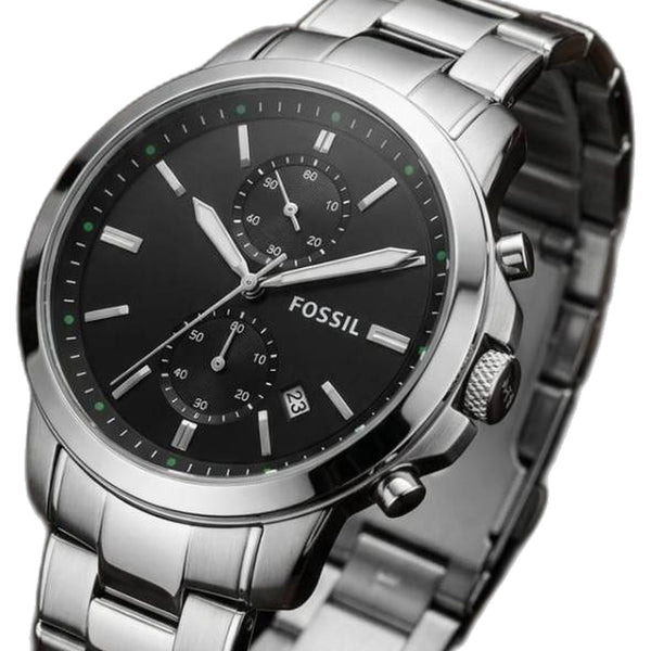 Fossil Minimalist Chronograph Silver-Black