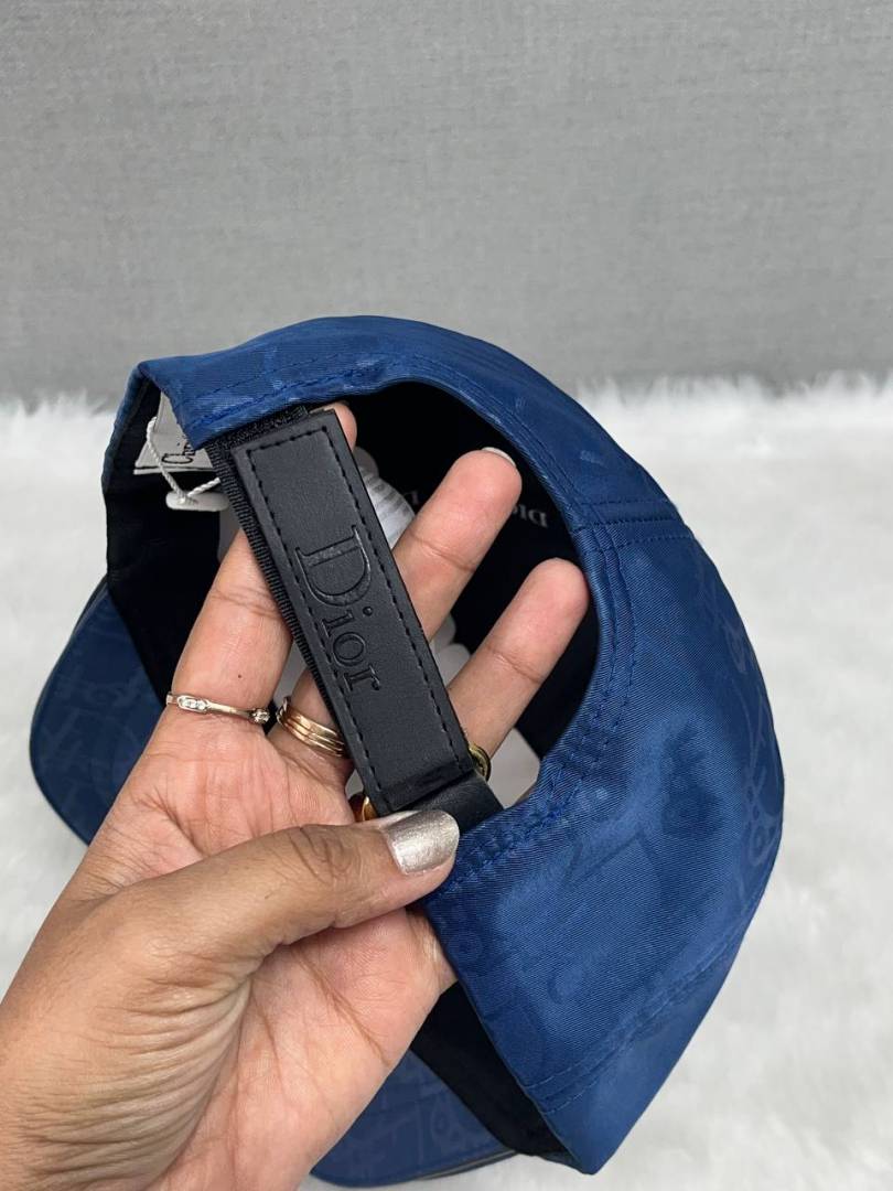 Dior_Blue_Monogram_All_Over_Premium_Unisex_Cap_With_Safety_Box