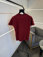 Tommy hilfigar round neck imported tshirt maroon sale