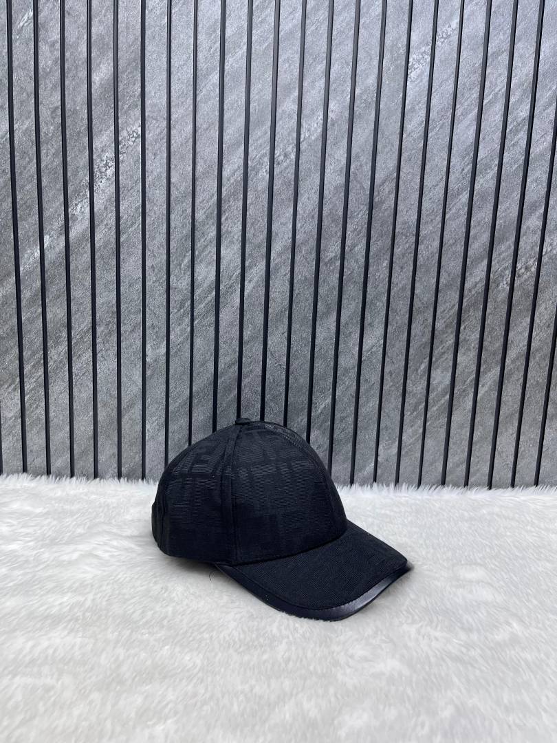 Fendi_FF_Roma_Black_Monogram_Premium_Unisex_Cap_With_Safety_Box