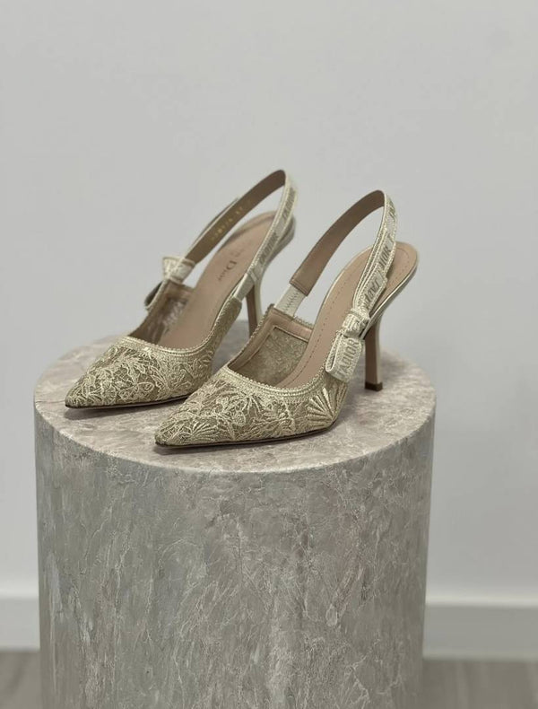Dior_Jadiyor_Slingback_Heels_Pumps_Gold_For_Her_With_Original_Box_And_Carry_Bag