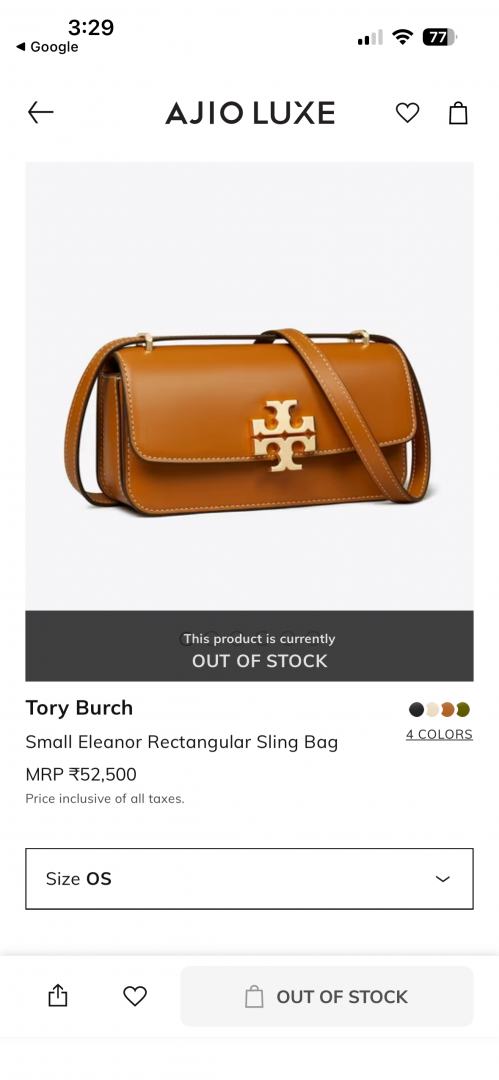 Tori Burch_Small_Eleanor_Rectangular_SlingBag_With_OriginAuldoubleBox