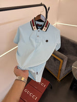 Gucci Imported box pack polo tshirt sky
