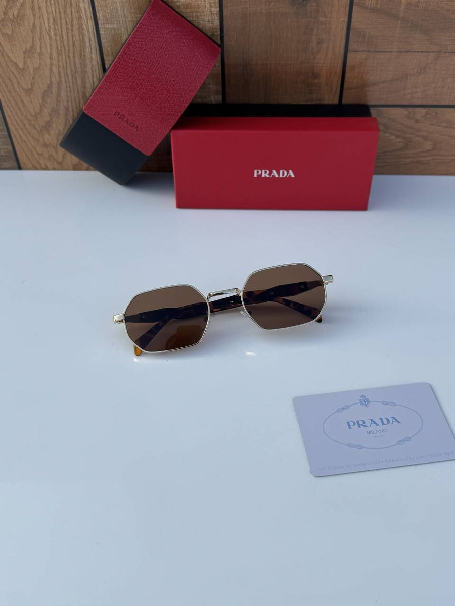 Prada 58258 gold brown