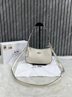 Coach_Teri_White_ShoulderBag_With_OriginalBox_DustCover