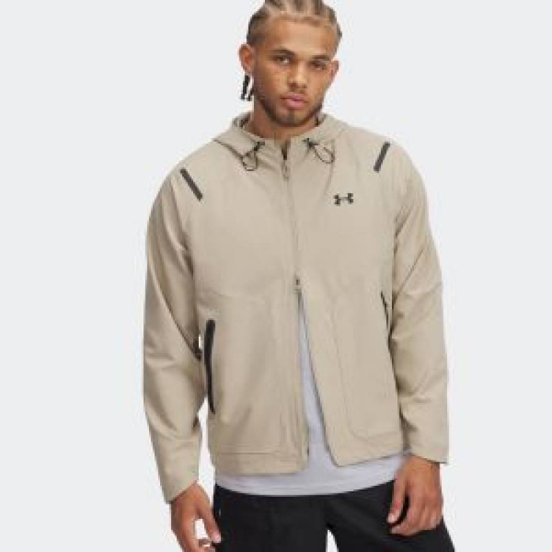 Under Armor Bomber Jacket Light Beige