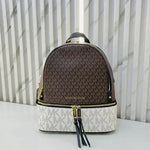 Michael Kors_MK Rhea Backpack With Dust Bag (Coffee White - 758)