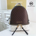 Michael Kors_MK Rhea Backpack With Dust Bag (Coffee White - 758)