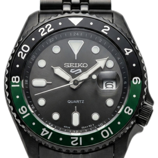 Seiko Gmt Master Green black dail