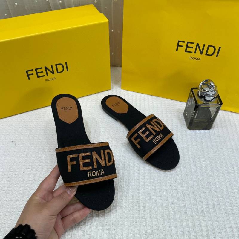 Fendi_Black_Denim_Washed_Flats_With_OG_Box_&_Carry_Bag_Black
