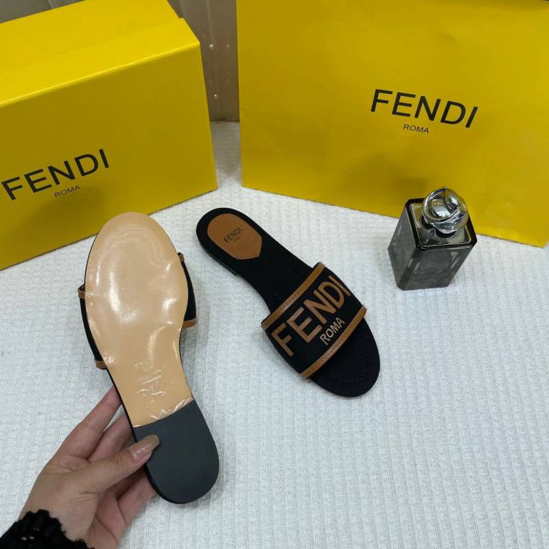 Fendi_Black_Denim_Washed_Flats_With_OG_Box_&_Carry_Bag_Black