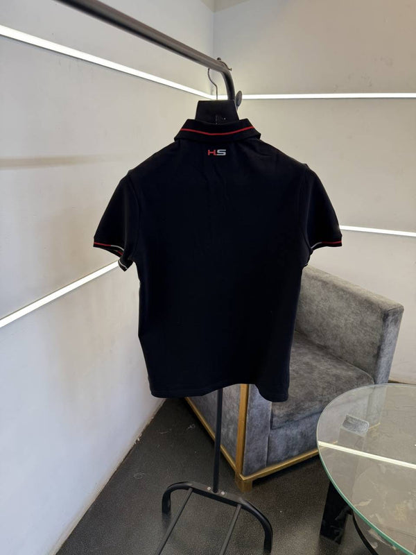 Hackett sports imported polo tshirt black