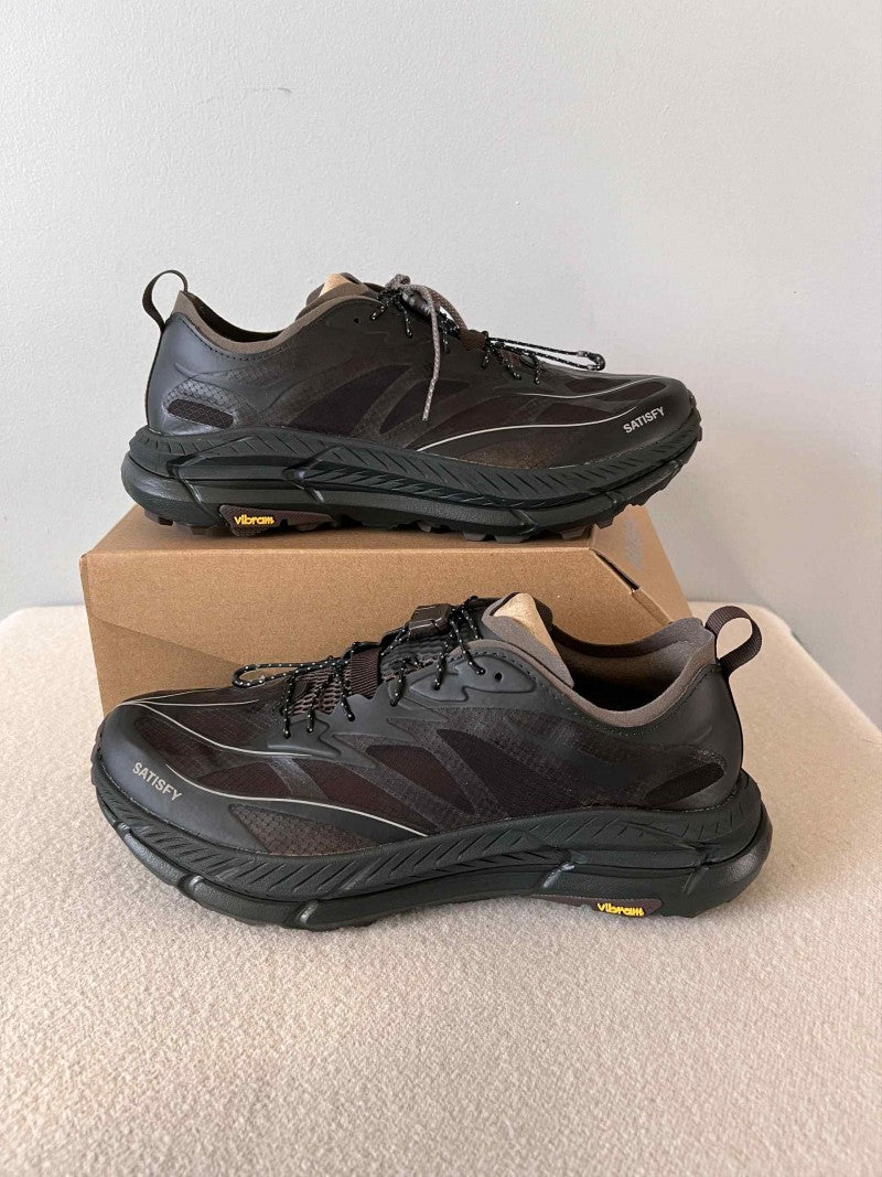 Hoka x Satisfy One Mafate Speed 4 Lite Coffee