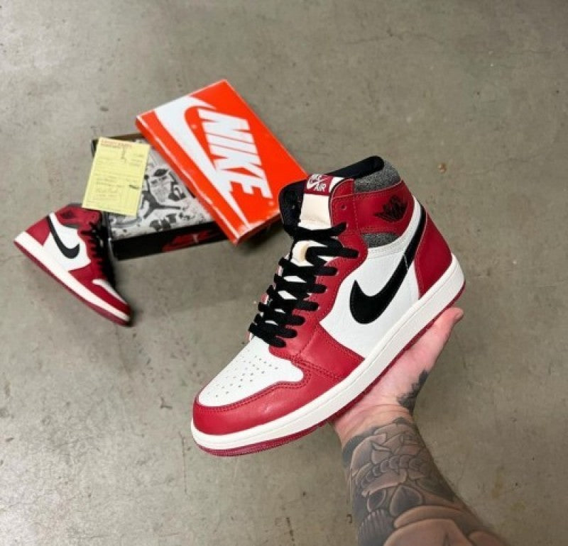 Nike Air Jordan Retro 1 High Lost & Found With Og Box Yellow Bill Butter Paper