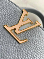 Louis Vuitton_LV Capucines M23199 Premium Quality Leather Bag With OG Box & Dust Bag & Extra Shoulder Strap (Grey - 998)