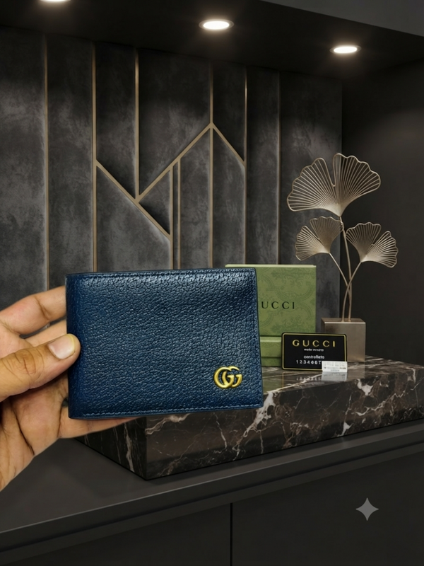 163 GUCCCI BLUE PREMIUM QUALITY WALLET NO57