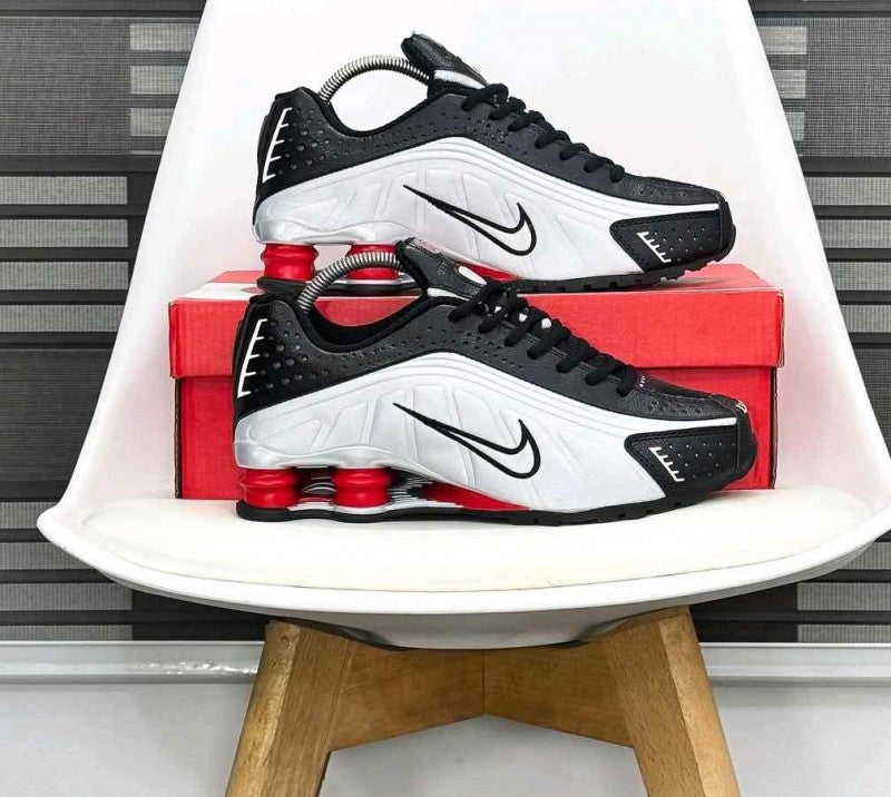 Nike Shox R4 Black Metallic Silver